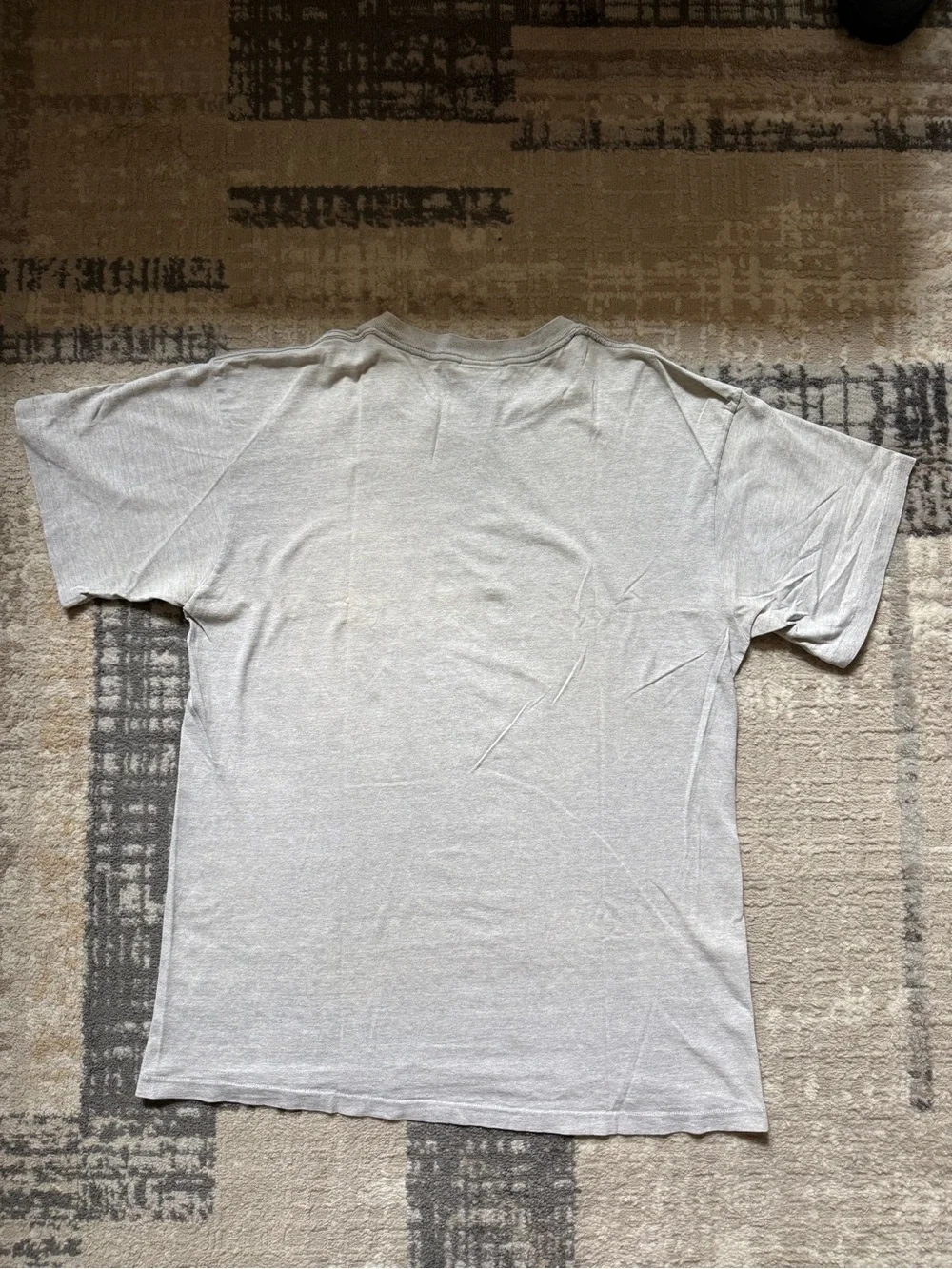 Vintage silver tag Nike Force Basketball Graphic Tee - Light Gray & Blue